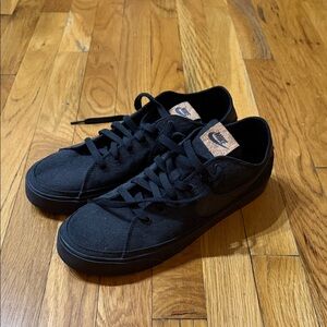 Nike Men's Black Canvas Sneakers